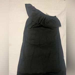 Jcrew one shoulder ruffle dress XXS